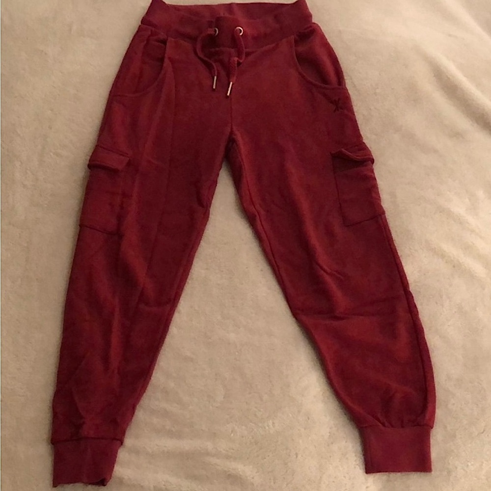 Onepiece Red Melange Sweatpants Size Small With 4 pockets